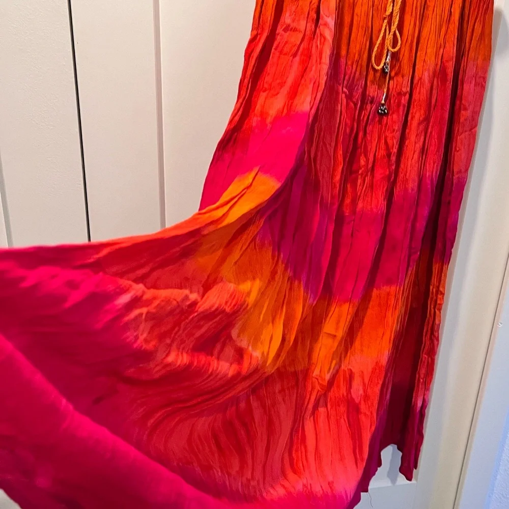 COUPE COLLECTION’ PRE-LOVED AUTHENTIC BOHO SWING STYLE MAXI DESIGN SKIRT - Picture 10 of 13